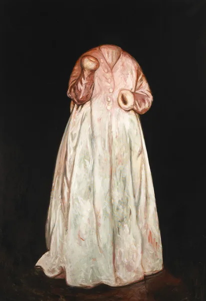 Margaret Corcoran, VICTORINES ABSENCE [FROM THE ROBE SERIES] 1998, oil on canvas