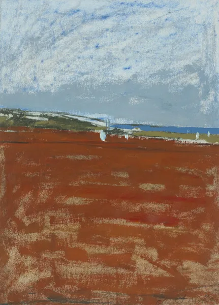 BEACH STUDY by Clement McAleer, 1981, pastel, offered May 2013