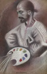Donal O'Sullivan, SELF PORTRAIT WITH PALETTE and PORTRAIT OF W. B. YEATS (A PAIR)