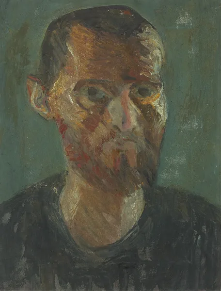 SELF PORTRAIT by Brian Bourke, 1965, oil on canvas, sold Oct 2012