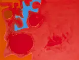 Patrick Heron, CERULEUM FRAGMENT IN REDS: JUNE 1970