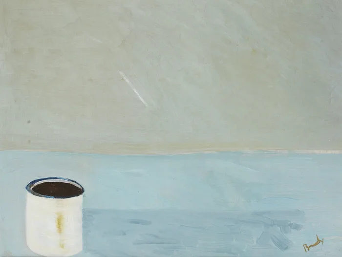 BLACK COFFEE by Charles Brady, oil on linen laid on board, offered Oct 2012