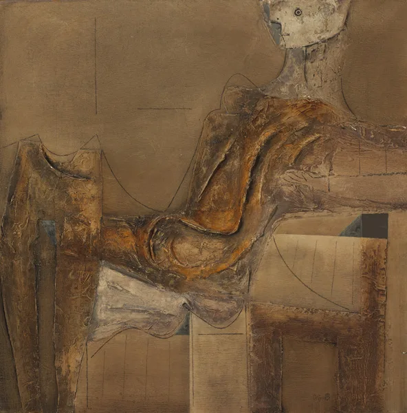 ELM by Colin Middleton, 1968, oil on board, offered Oct 2012