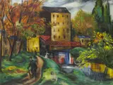 Norah McGuinness, AUTUMN PROMENADE, 1948 [DARTRY, DUBLIN]