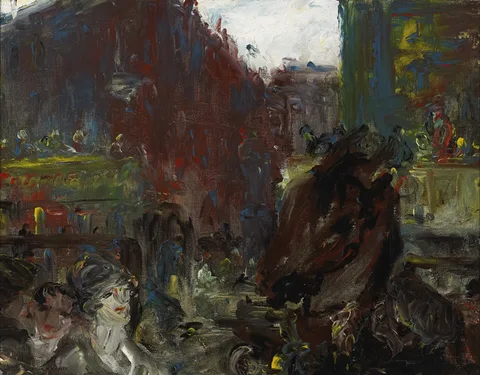 Jack Butler Yeats, CROSSING THE CITY, 1929, oil on canvas