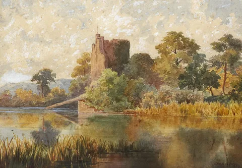 Archibald McGoogan, ROSS CASTLE, KILLARNEY, 1907, watercolour