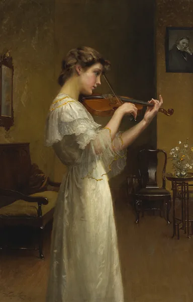 TRÄUMEREI by William Wardlaw Laing, 1909, oil on canvas, sold Oct 2012