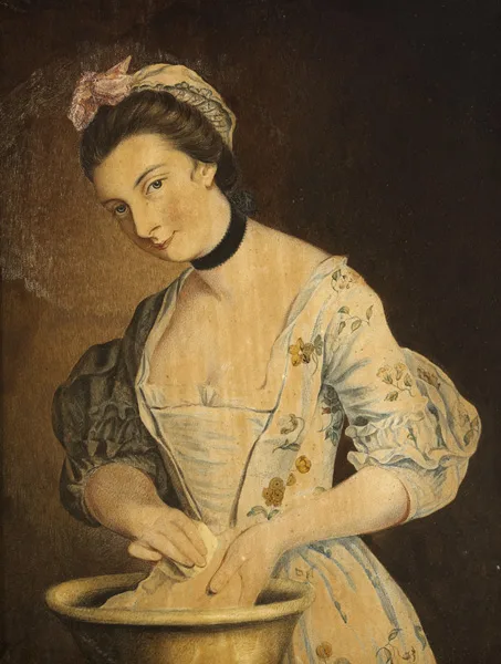 Henry Albert Morland, MARIA GUNNING, LADY COVENTRY, watercolour on paper laid on panel