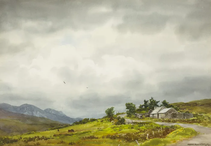 KILDARRAGH, DUNFANAGHY, COUNTY DONEGAL by Frank Egginton, 1981, watercolour, sold Oct 2012