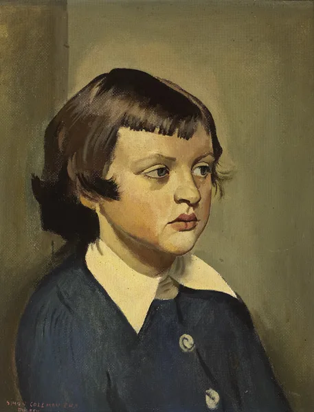 QUIET JEAN by Simon Coleman, 1963, oil on board, offered Oct 2012