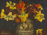 Mabel Young, FLORAL STILL LIFE IN RED AND YELLOW
