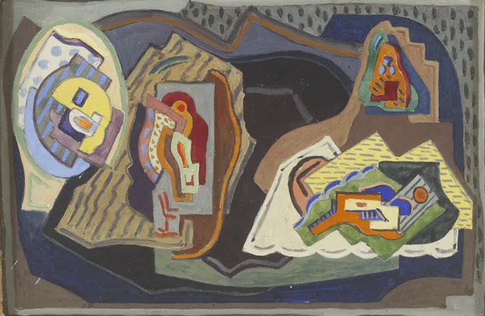 ABSTRACT [22] by Mainie Jellett, 1924, gouache on paper mounted on board, sold Oct 2012