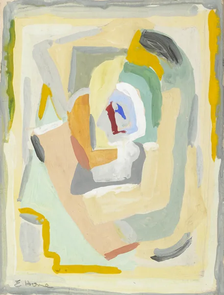 ABSTRACT by Evie Hone, gouache, sold Oct 2012