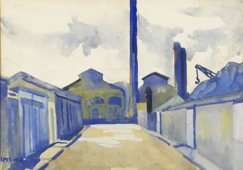 Lillias Mitchell, RINGSEND, DUBLIN, 1941, gouache