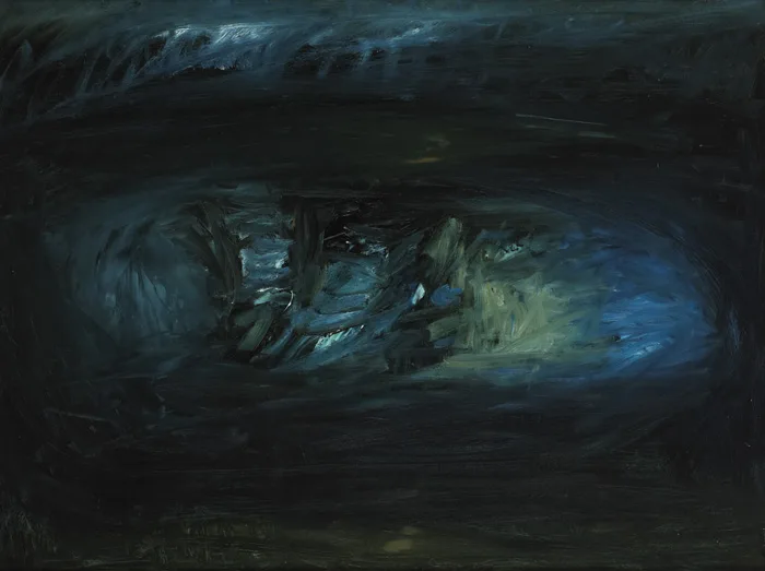 EVENING POOL by Seán McSweeney, oil on board, offered Oct 2012