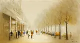 Anthony Robert Klitz, TREE LINED STREET, CHELTENHAM