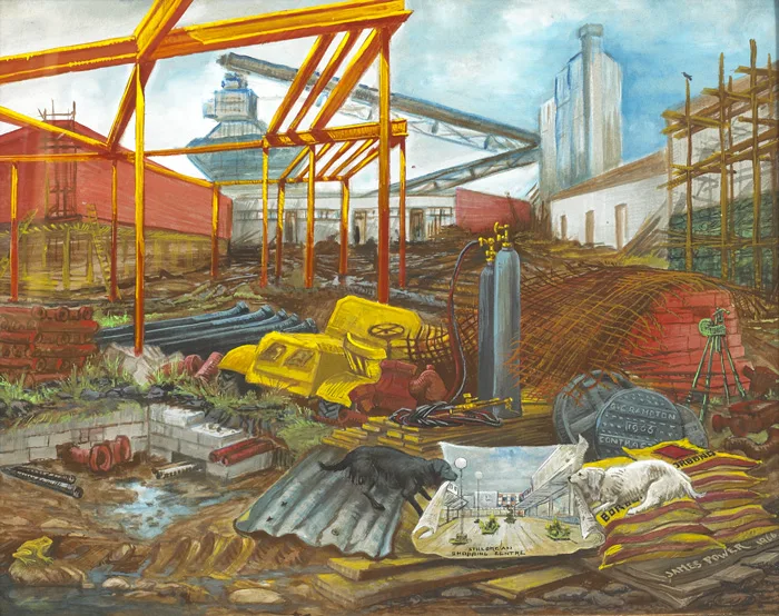James Power, CONSTRUCTION, 1966, gouache
