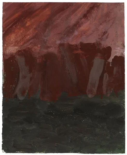 STRANGFORD QUARRY by Camille Souter, 1994, oil on paper, sold May 2012