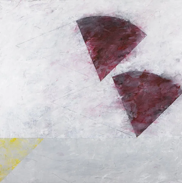 UNTITLED by Charles Tyrrell, 1981, oil over acrylic and mixed media on wood, sold May 2012