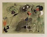Joan Miró, COMPOSITION WITH GREEN BACKGROUND