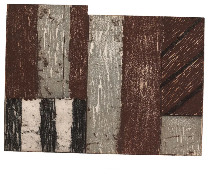 DESIRE by Sean Scully, 1985, etching with aquatint on Arches paper; (no. 21 from an edition of 25), sold May 2012