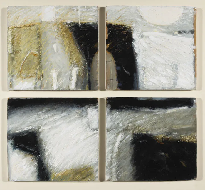 TERRIBLE DAY, LOOP HEAD, COUNTY CLARE by John Shinnors, oil on panel; (in four parts), offered May 2012