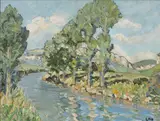 Letitia Marion Hamilton, RIVERSIDE LANDSCAPE