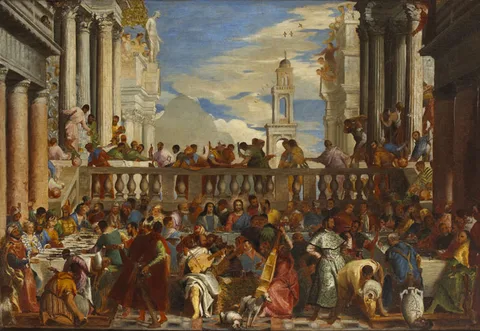 Nathaniel Hone, THE MARRIAGE AT CANA (AFTER VERONESE), oil on canvas