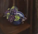 Grace Henry, STILL LIFE WITH LILAC IN A BLUE BOWL