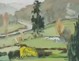 Grace Henry, VIEW FROM GLEN OF THE DOWNS HOTEL, WICKLOW