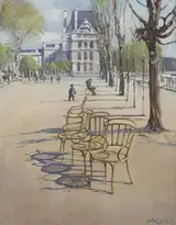 Cecil Maguire, JARDIN DES TUILERIES, PARIS