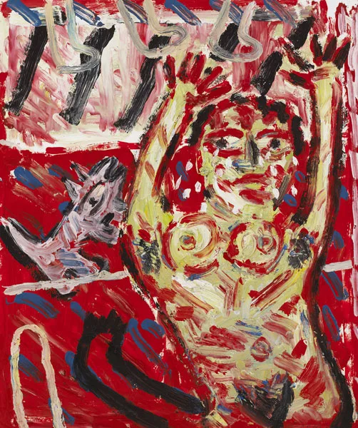 Michael Cullen, CRYING WOMAN - DANCE VI, 1989, oil on paper