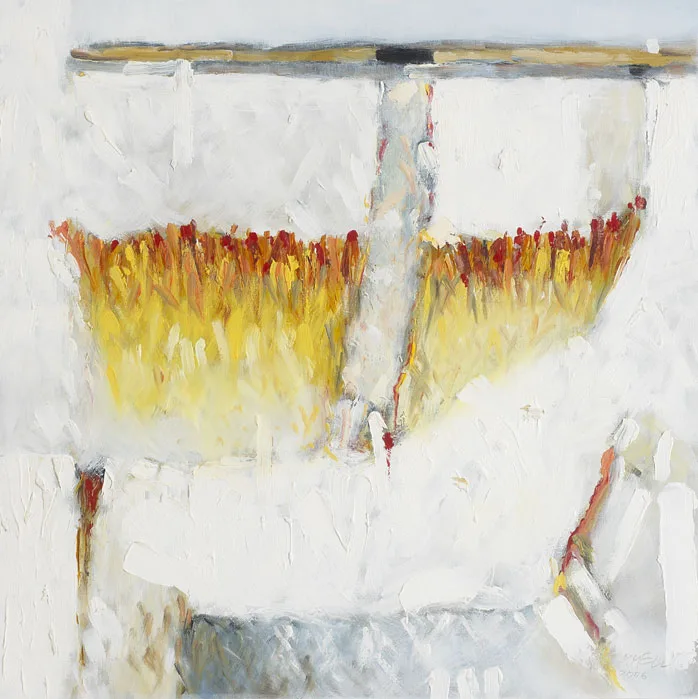 PASSING STRAW ISLAND, GALWAY by Michael Gemmell, 2006, oil on panel, sold May 2012