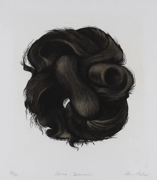 COMA BERENICES by Alice Maher, 1999, etching and aquatint (no. 14 from an edition of 30), sold May 2012