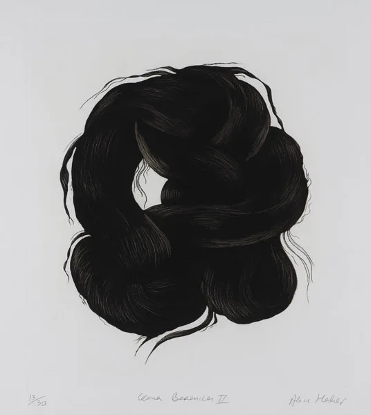COMA BERENICES II by Alice Maher, 1999, etching and aquatint (no. 13 from an edition of 30), sold May 2012