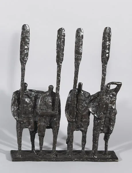 COMPETITION by Hans Blank, 2005, bronze, sold May 2012