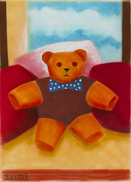 TEDDY BEAR by Graham Knuttel, pastel, sold May 2012