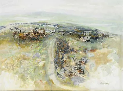 George Campbell, MEMORY OF THE MAAM VALLEY, oil on board