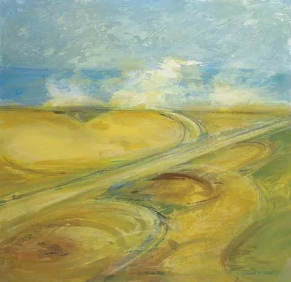 Clement McAleer, LANDSCAPE, acrylic on paper