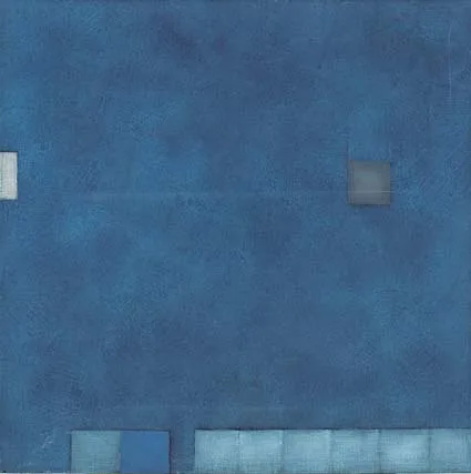 BLUE PAINTING by Felim Egan, oil on canvas, sold Feb 2004
