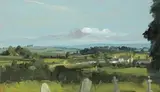 Niccolo d'Ardia Caracciolo, LANDSCAPE WITH VIEW OVER A VILLAGE