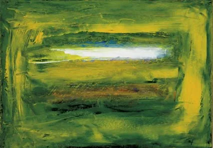 WHITE BOGLAND POOL by Seán McSweeney, oil on board, sold Feb 2004