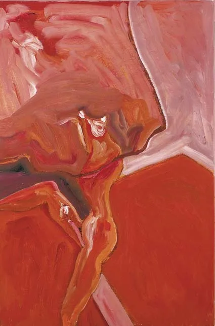 Patrick Hall, ROOM WITH MALE DANCER, oil on canvas