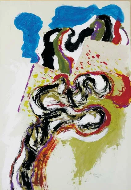 LANDSCAPE STUDY by William Crozier, gouache on paper, offered Feb 2004
