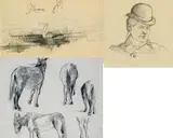 Edith Anna Somerville, HUNTING SCENES (SET OF 4)