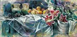 John Keating, STILL LIFE WITH FRUIT AND LILIES