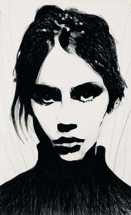 Ross Wilson, ANGELWATCH, pencil and wax crayon on paper