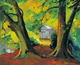Seán O'Sullivan, GARDENS WITH VIEW OF A NEOCLASSICAL TEMPLE