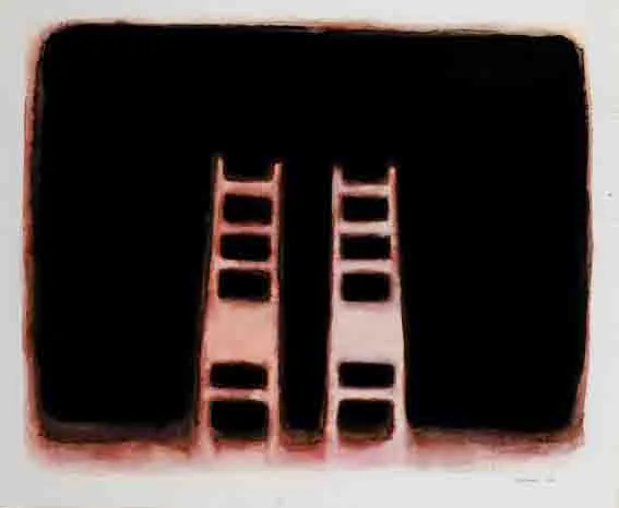 CHAIRS by Neil Shawcross, watercolour, sold Nov 2002
