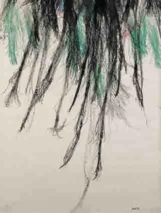 Patrick Scott, GESTURAL DRAWING, mixed media on paper